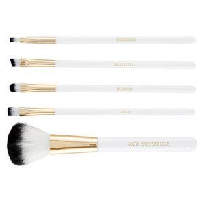 5pc White Gold God's Masterpiece Makeup Brush Set